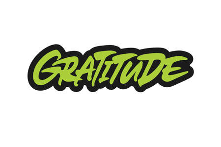 Gratitude  designのイラスト素材