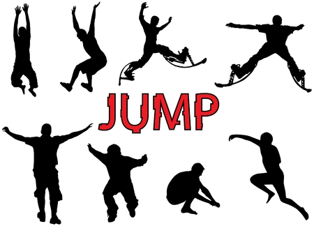 People jumpのイラスト素材