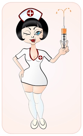 Attractive nurseのイラスト素材