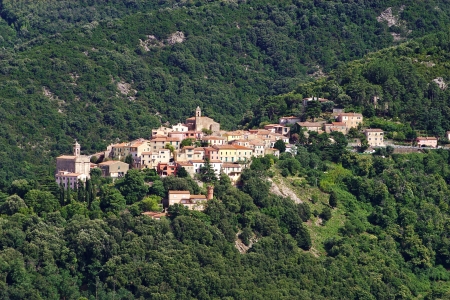 Poggio Marciana, small village on the Elba Islandの写真素材