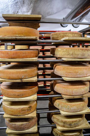 Cheese cellar in the mountain villageの写真素材