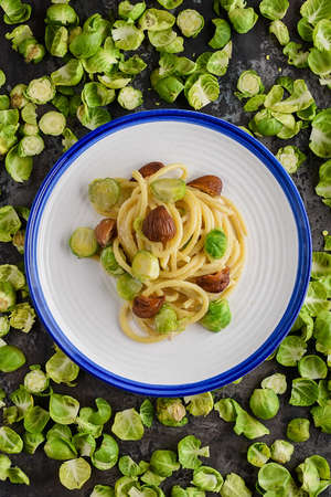 Bigoli with brussel sprouts and chestnut
