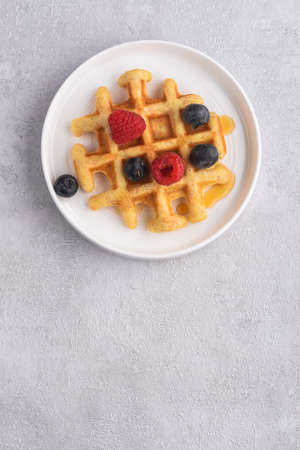 Homemade Belgian waffle