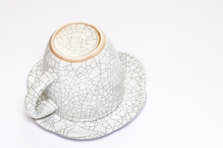 Coffee cup isolated on white backgroundの写真素材