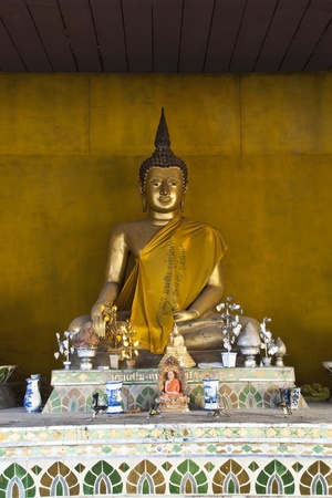 Buddha statue at temple in Nan Province, Thailandの写真素材