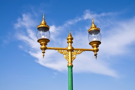 Thai street lampの写真素材