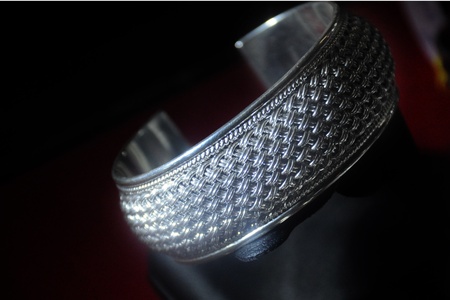 Jewelry made ​​of silver.