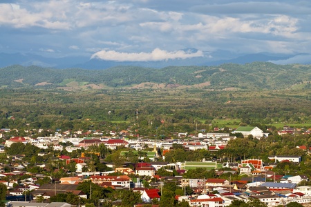 Nan Province viewpoint city in Thailand  