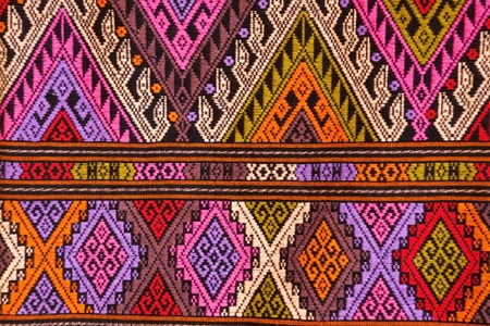 abstract background of  striped retro Thai Styleの写真素材