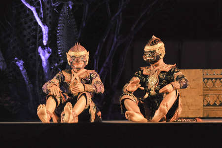 Khon-Thai culture drama dance showのeditorial素材