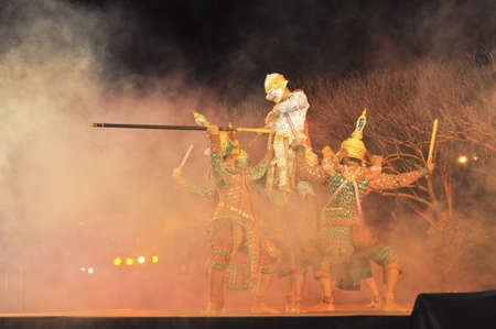 Khon-Thai culture drama dance showのeditorial素材