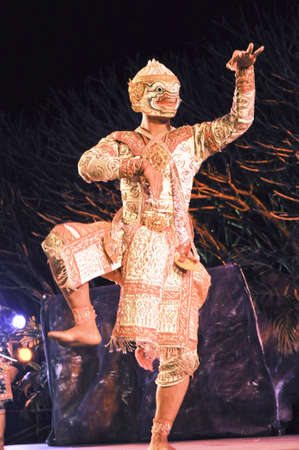 Khon-Thai culture drama dance showのeditorial素材