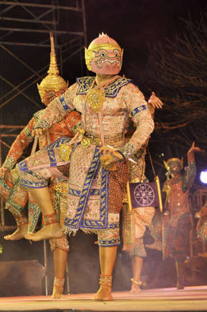 Khon-Thai culture drama dance showのeditorial素材