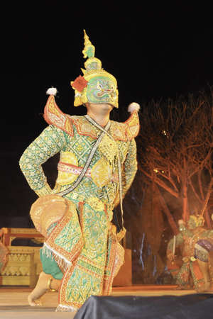 Khon-Thai culture drama dance showのeditorial素材
