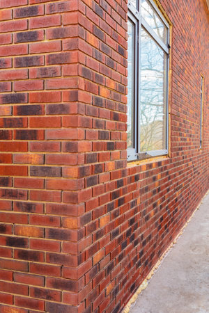 Clinker brick of brown color. Clinker thermal panels for finishing the facade of the house. Tiles...