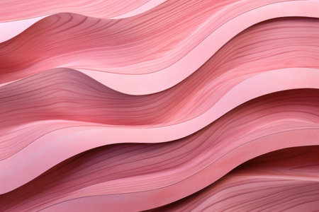 Abstract, wavy, pink background with wood texture. High quality illustrationの素材