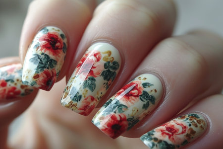 Gentle manicure for perfect hands.の素材