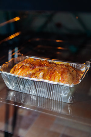 The Process of Baking a Delicious Meatloafの写真素材