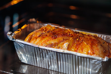 The Process of Baking a Delicious Meatloafの写真素材