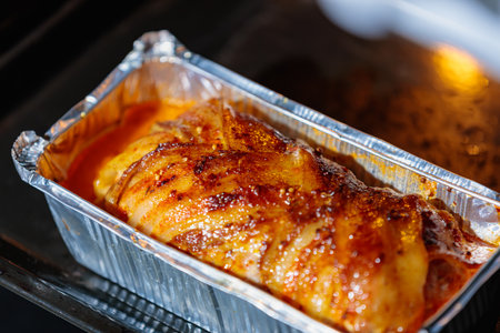 The Process of Baking a Delicious Meatloafの写真素材