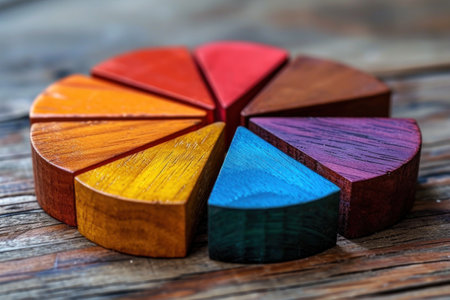 Charts with an eye-catching color paletteの素材