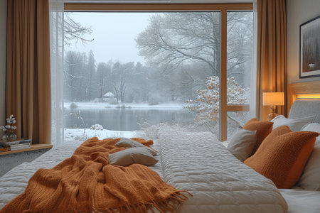 Spaciousness and light, playing together, create an atmosphere of coziness and harmony, inviting you to forget about the hustle and bustle in a cozy corner of tranquilityの素材