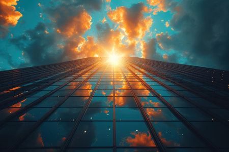 Infinity Illusion: Innocent clouds and bright sunshine reveal the enchanting beauty of the skyscape in the photos of the dayの素材