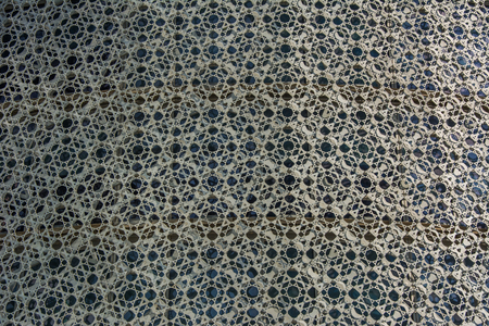 Metallic frame of Burj Doha (Burj Qatar, Doha Tower), close up