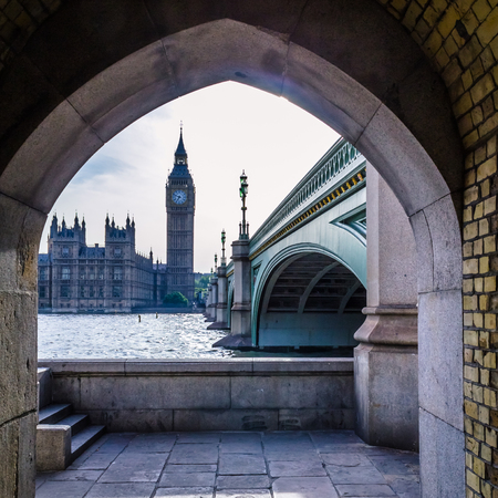 Big Ben Seen From Underpass