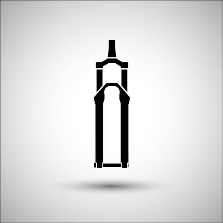 Bicycle suspension fork. Vector icon. More Icon in set.のイラスト素材