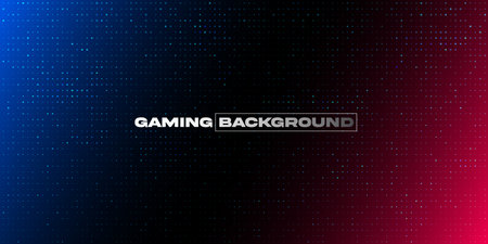 Gaming esports background with glowing dots pattern. Cybersport design.のイラスト素材