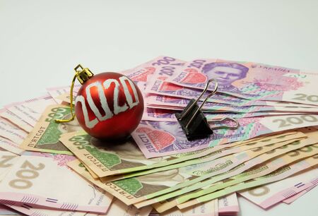 A business photo shows an estimate of income in the new year.の写真素材