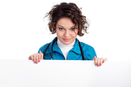 doctor showing clipboard with copy space for text or designの写真素材