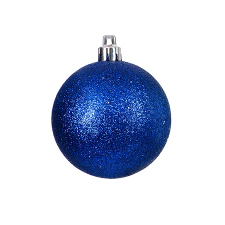Christmas bauble isolated on white backgroundの写真素材