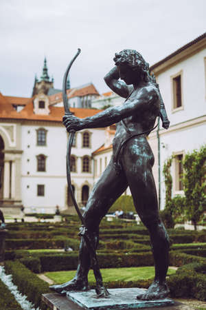 Sculptures in the Wallenstein garden. Prague, Czech Republicのeditorial素材