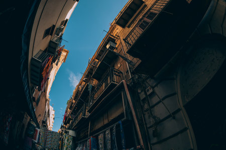 A street view in Palermo, Italy.