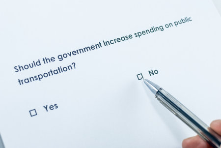 Should the government increase spending on public transportation? No