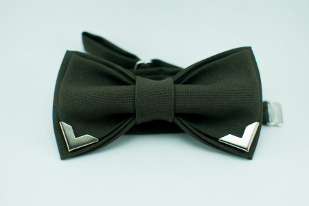 Stylish green bowtie. Isolatedの写真素材