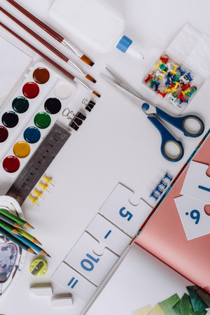 Back to school. Items for the school