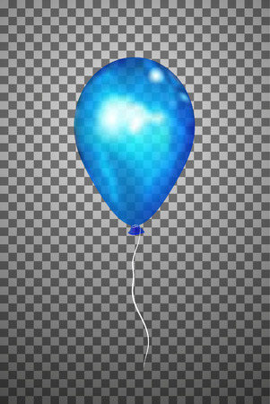 Vector blue air balloon . Eps10.のイラスト素材