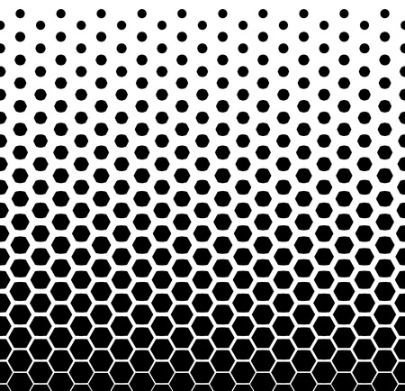 Falling hexes in the style of Mentis. Pixel Abstract Mosaic Gradient background design. Abstract hipster background. Vector illustrationのイラスト素材