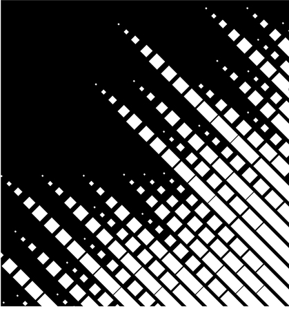 Vector Halftone Transition Abstract Wallpaper Pattern. Seamless Black And White Irregular Rounded Lines Background for modern flat web site designのイラスト素材