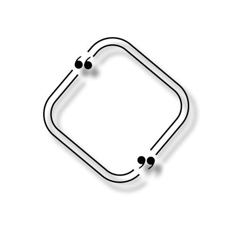 Quote box frame. Quote box. Texting quote boxes. Blank template quote text info boxes quotation bubble blog quotes symbols. Banner illustration. Vectorのイラスト素材