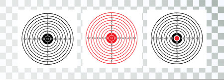 Target life size blank blank mockup for shooting from machine gun and bow pistol. Vectorのイラスト素材