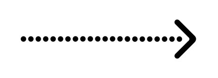 Black arrow pointing right. Arrow shape element. Vectorのイラスト素材