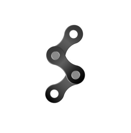 Realistic bicycle chain links. silhouette for bike chain. Cycling line pattern. Motorcycle chain symbol. Chain machine sign. Vectorのイラスト素材