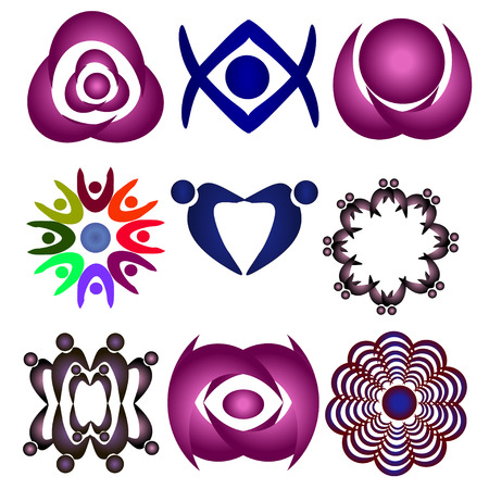 collection of signs iconsのイラスト素材