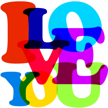 i love you Posterのイラスト素材