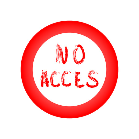 Do not have accessのイラスト素材