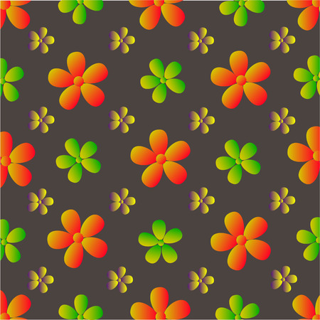 Vector flowers patternのイラスト素材